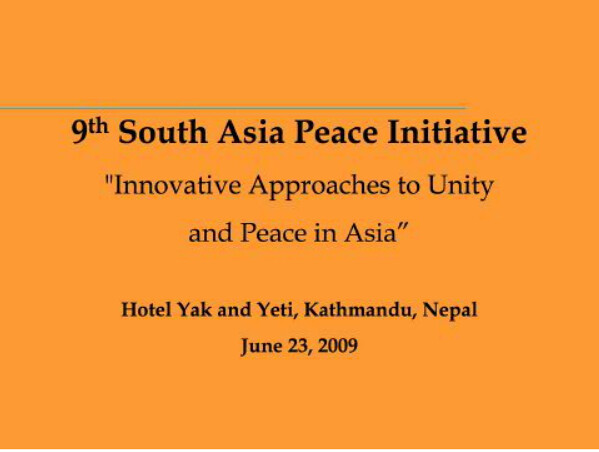 Nepal-2009-06-25-Asian Parliamentarians Support Nepal Peace Process