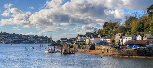Fowey & Polruan, Cornwall by Baz Richardson - often away, This is the view from the queue for the Bodinnick Ferry, which is the only vehicle crossing point on