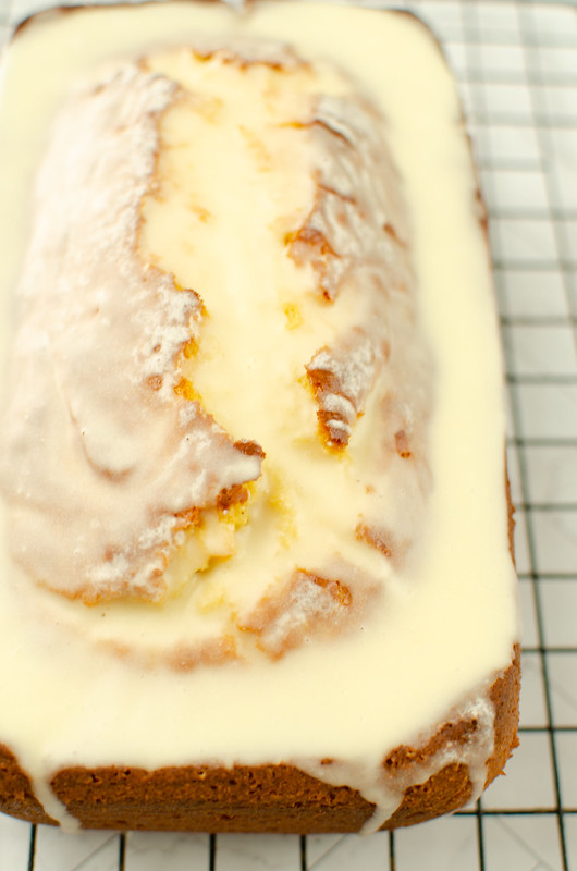 glazed eggnog bread