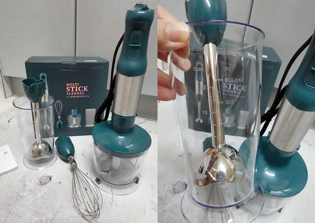 KINYO 多功能變速調理棒四件組 攪拌棒推薦 副食品 打蛋器 調理機 (2)