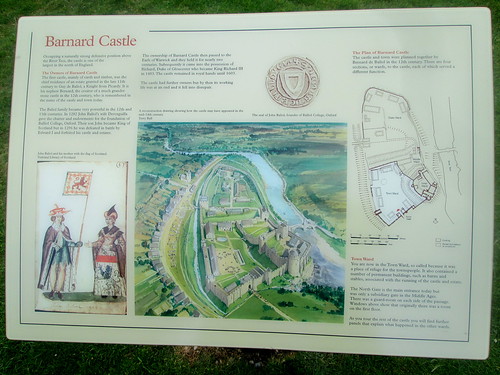 Barnard Castle info Board