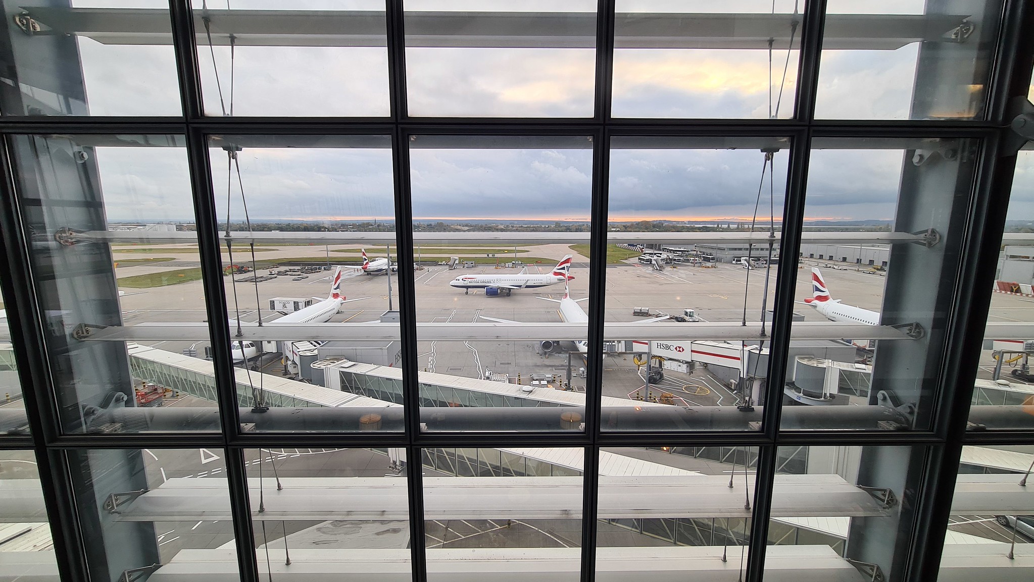 A view from the CCR Terrace at London Heathrow