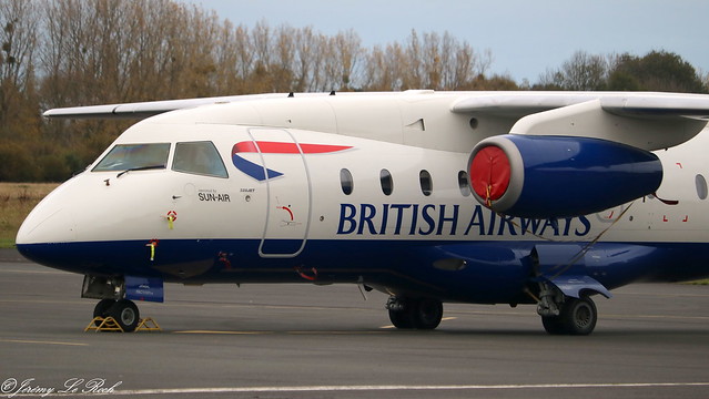 DORNIER DO-328JET SUN AIR (BRITISH AIRWAYS) OY-NCM MSN3190 A L'AEROPORT SAINT BRIEUC ARMOR    (LFRT-SBK)