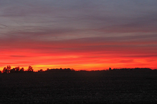 Red Skies Over Jamestown by craigsanders429, Sunset image made in Jamestown, Indiana.sunsetphotography sunsets sunsetcolors cloudsandsky clouds r