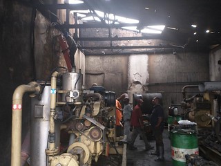 Inside building before fire.