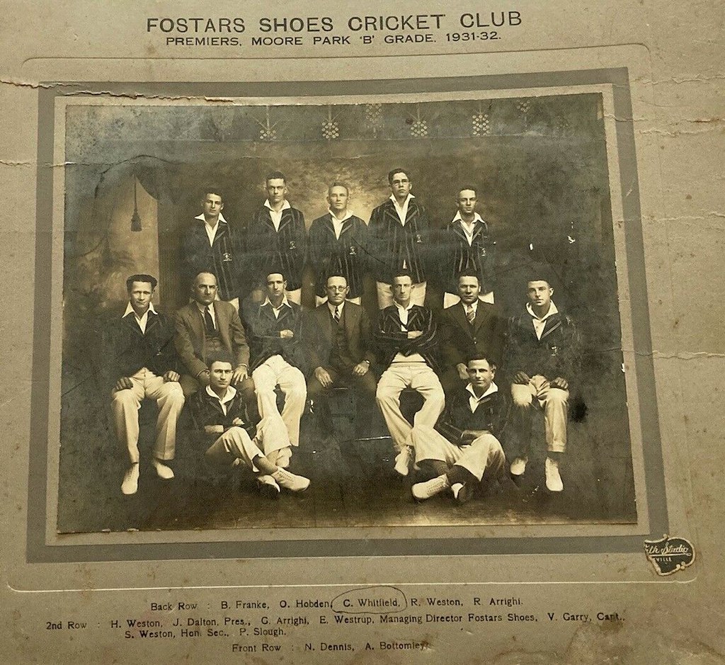 Fostars Shoes Cricket Club Premiers 'Moore Park' B grade - 1931-32
