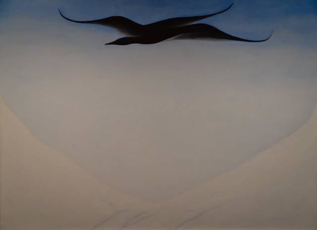 Georgia O'Keeffe - A Black Bird with Snow-Covered Red Hills, 1946 at National Gallery of Art Washington DC