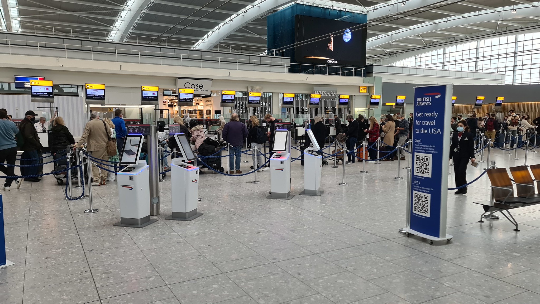 Check in at Heathrow T5