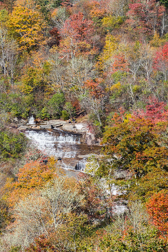 blueridgeparkway autumn asheville northcarolina nc waterfall graveyardfields fall color
