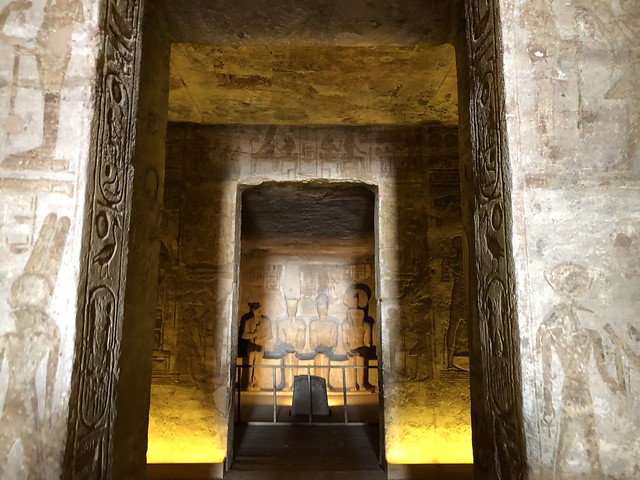 Interior del templo de Abu Simbel (Egipto)