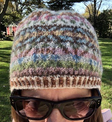 Karen (kmae64) finished her Mistletoe Tam by Marie Wallin. She used Jamieson & Smith 2 Ply Jumper Weight and Lichen and Lace Rustic Heather Sport.