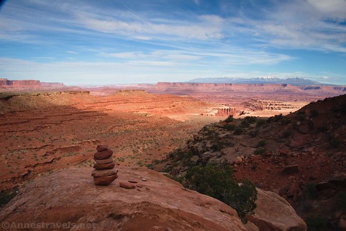 Hiking up the Gooseberry Trail, Island in the Sky District, Canyonlands National Park, Utah