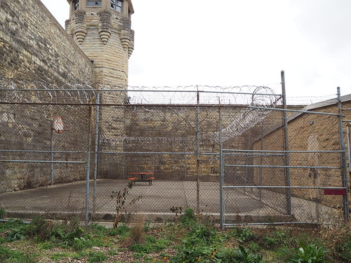 West cell house yard at the Joliet Prison