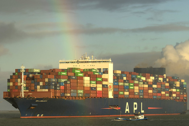 APL LION CITY  Container Ship - Beerkanaal - Maasvlakte