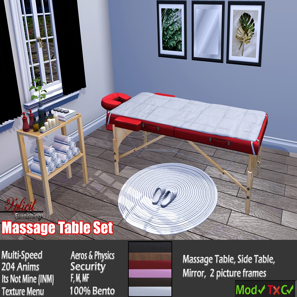 – Xplicit Furnishings – Massage Table Set
