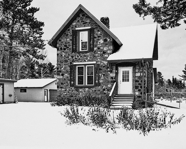 Rauhallinen Farm (my home) - First Snow