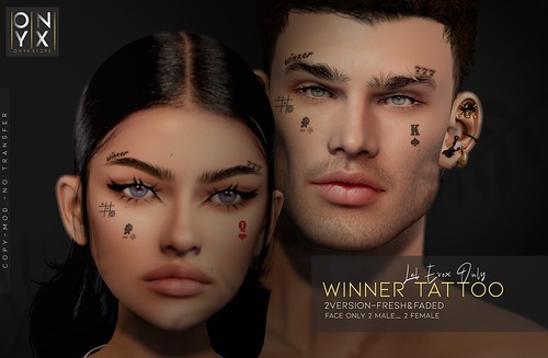 Exclusive Gift at Abstrakt Event -Winner face Tatto-Evox