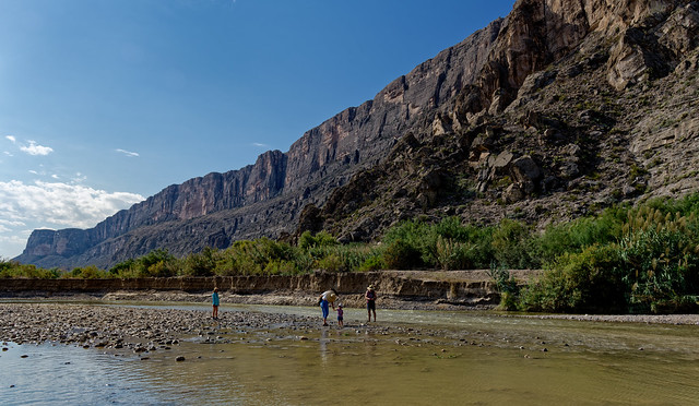 Playtime and Fun in the Rio Grande in Big Bend National Park