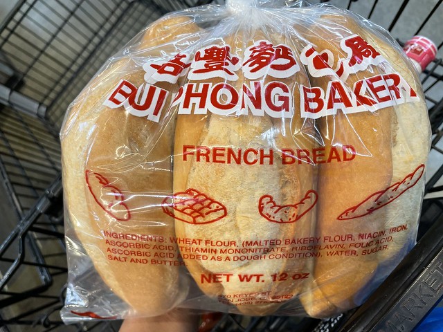 Vietnamese baguette for banh mi