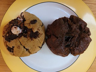 Rocky Road and Chocolate Cherry Peanut cookies by Black Lemonade from Cafe Vie