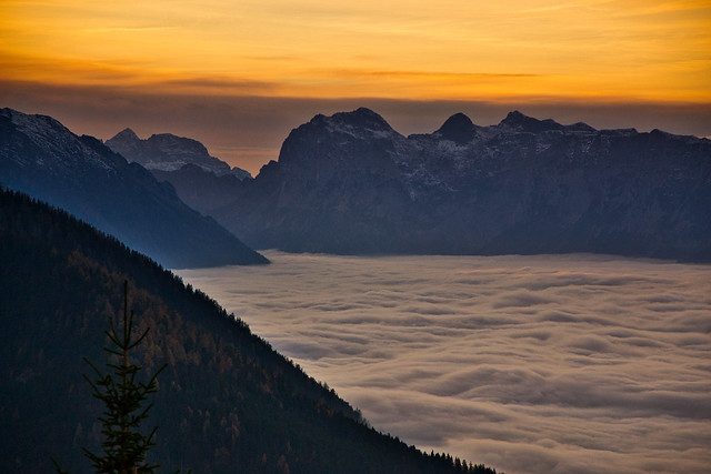 Fog over Berchtesgaden