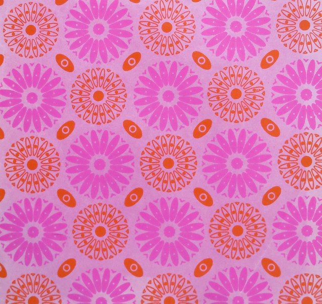 Think Pink - Vintage Gift Wrap - 1960s