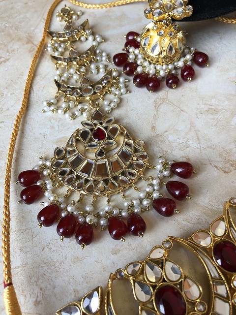 Bridal Jewelry Set , Kundan Jewelry Set , Pakistani Jewelry Set, Indian jewelry Set , Bollywood jewellery Set , Necklace,