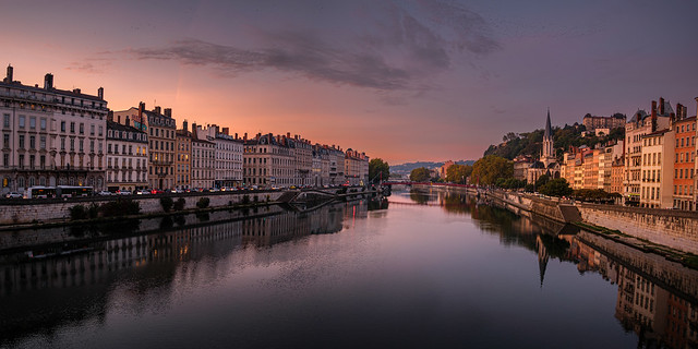 France - Lyon - La Saône at Sunrise