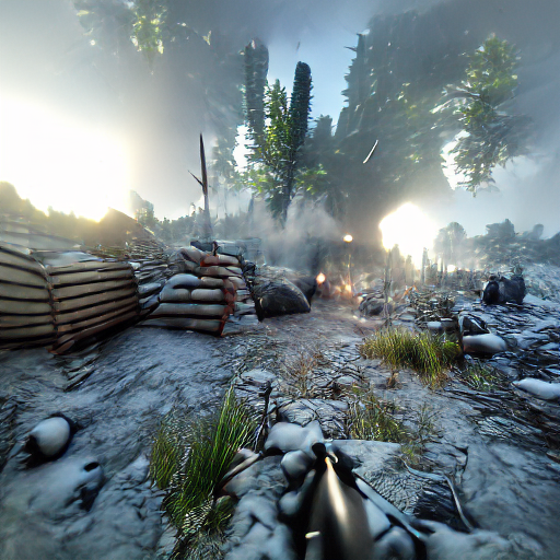 'war CryEngine' Multi-Perceptor VQGAN+CLIP Text-to-Image