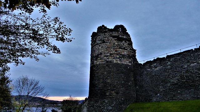 CONWY ~ PART OF THE TOWN WALLS & CASTLE