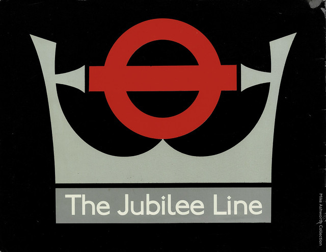The Jubilee Line : logo designed by William Fenton ARA : London Transport, 1979