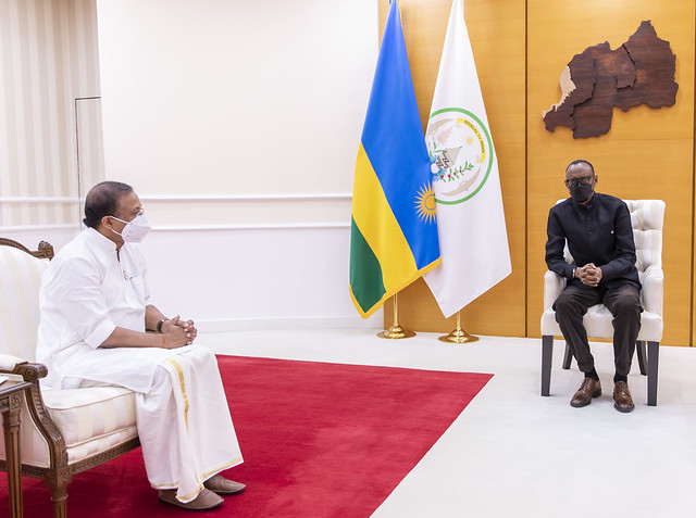 Meeting with Indian Minister of State for External Affairs and Parliamentary Affairs, Vellamvelly Muraleedharan | Kigali, 15 November 2021