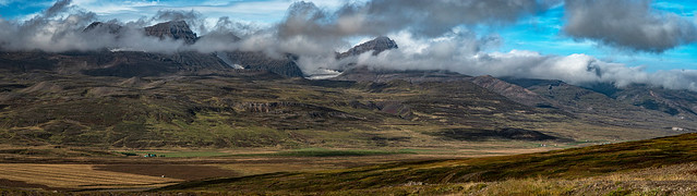 Valley of Borgarfjörður in Austurland, Iceland, explored