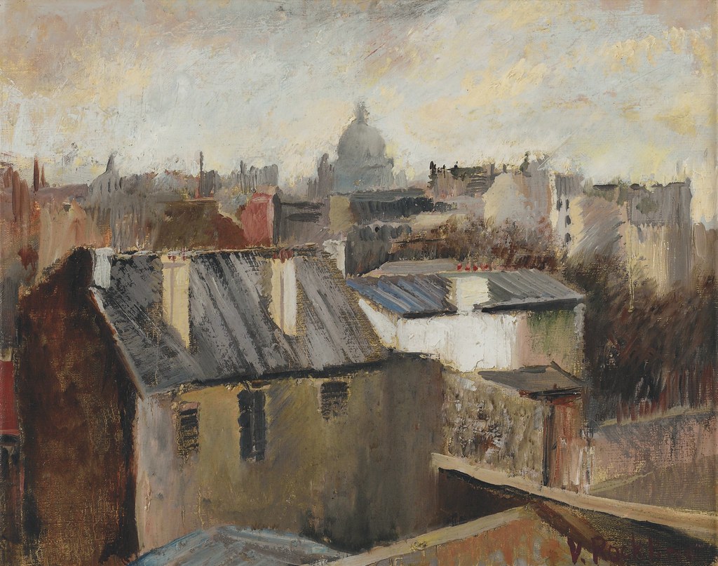 Вера Рохлина «Крыши Парижа», 1975