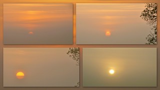 Four stages of sunrise.. 10-10-21
