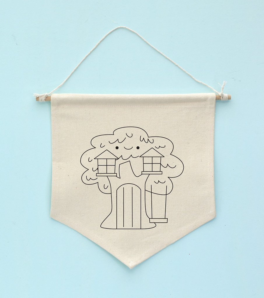 Sturdy Tree House Embroidery Pattern