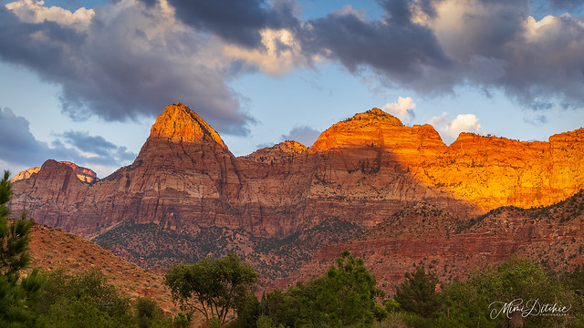 Sunset Panorama in Zion