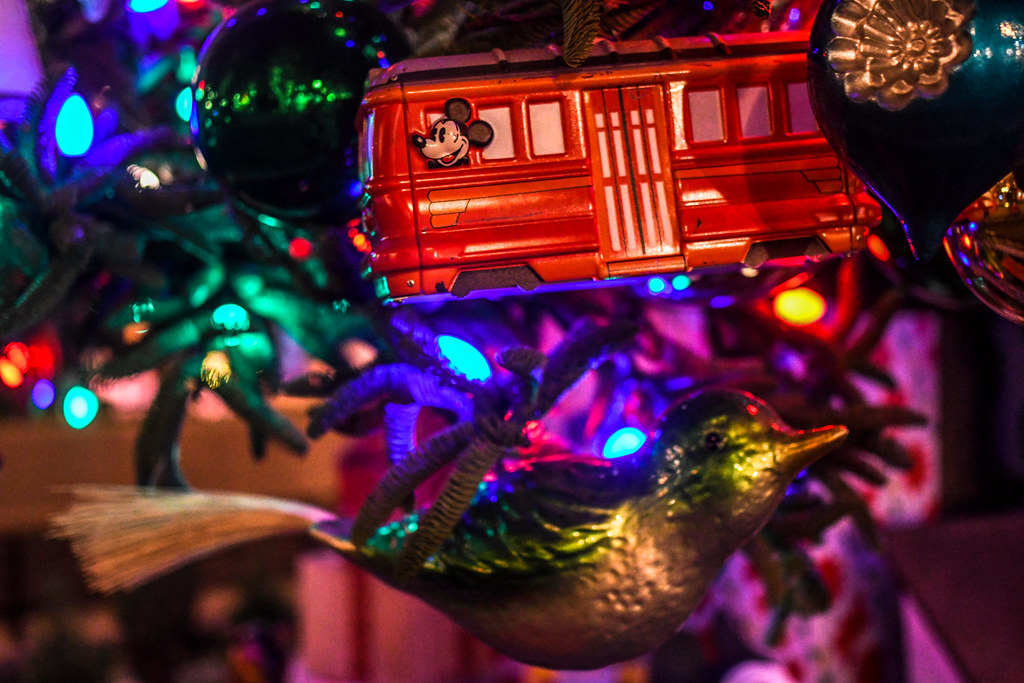 DCA tram ornament Christmas tree