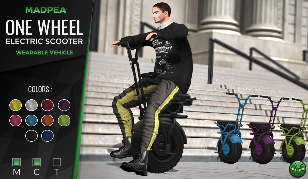 MadPea One Wheel Electric Scooter