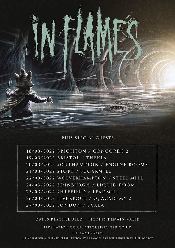 In Flames Announce Re-scheduled UK Tour