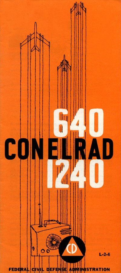 Federal Civil Defense Administration CONELRAD brochure - 1957
