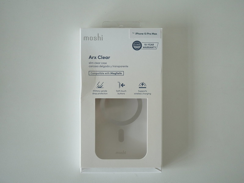 Moshi Arx Clear Slim Hardshell Case for iPhone 13 Pro Max - Box Front
