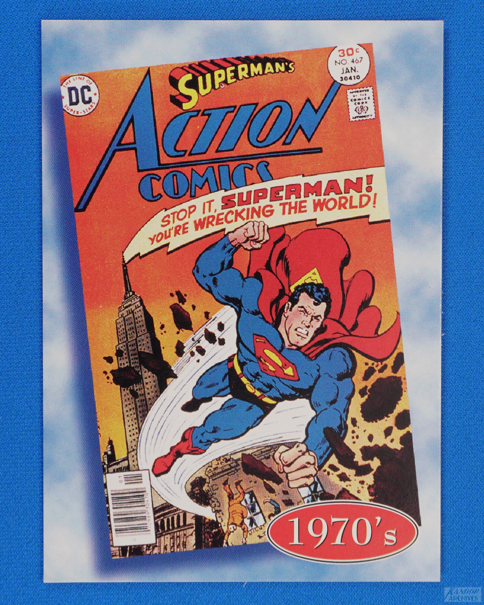 1996 SkyBox DC Kenner & FAO Schwarz: The History of Superman - S2 - Action Comics #467, January 1977