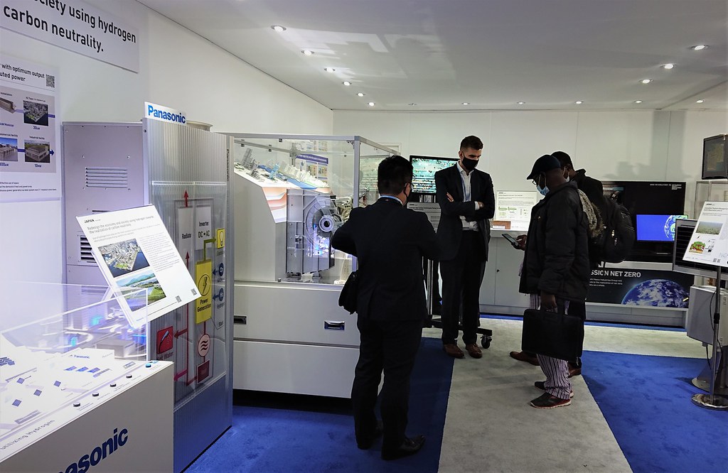 甚早發展氫能的日本，今年COP26的國家館展區便主打氫能應用。攝影：吳澄澄