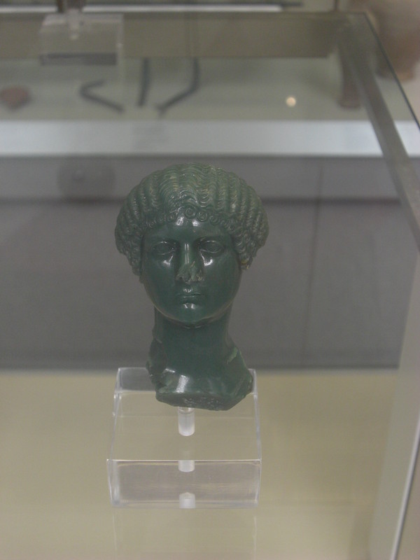 Green Chalcedony Bust of Julia Drusilla or Julia Livilla