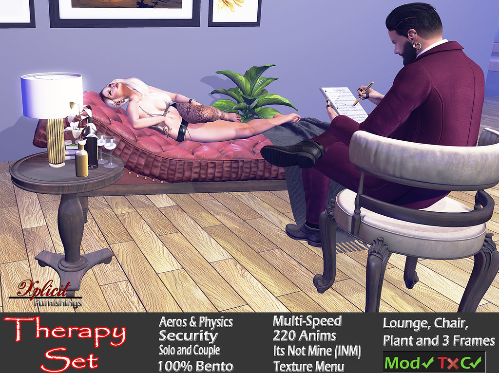 – XPLICIT FURNISHINGS – NEW RELEASE – Therapy Set @ Mainstore