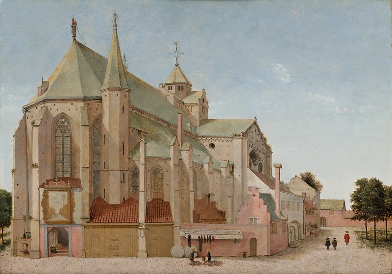Pieter Jansz Saenredam (1597-1665) - The Mariaplaats with the Mariakerk in Utrecht (1659)