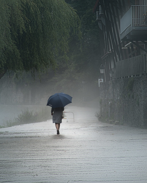 Alone in the rain