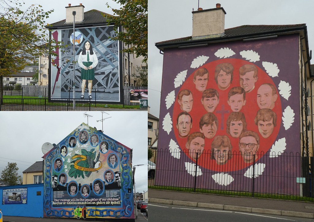 Murals in the People's Gallery, Bogside, Derry