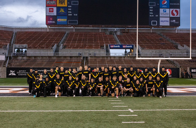 Oregon State University Army vs Navy ROTC Football Game